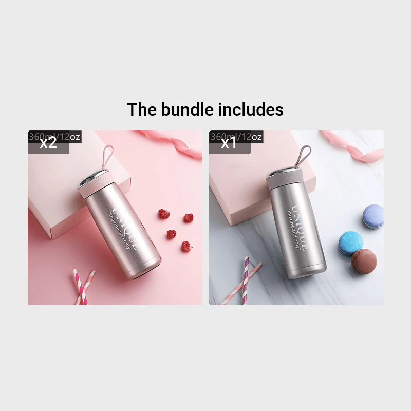 1pc Vacuum Flask Insulation Vacuum Bottle Small Travel Bottle Cute 304 Stainless Steel Student Ladies Tea Coffee Water Bottle Cup