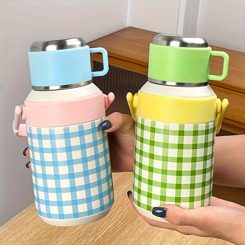 1pc Stainless Steel Insulated Beverage Bottle 800ML Large Capacity - Space-Themed Portable Drink Flask for Outdoor Travel, Picnic, Camping, Hiking - Multipurpose, No Electricity Needed, Ideal for Christmas, Halloween, Easter, Hanukkah