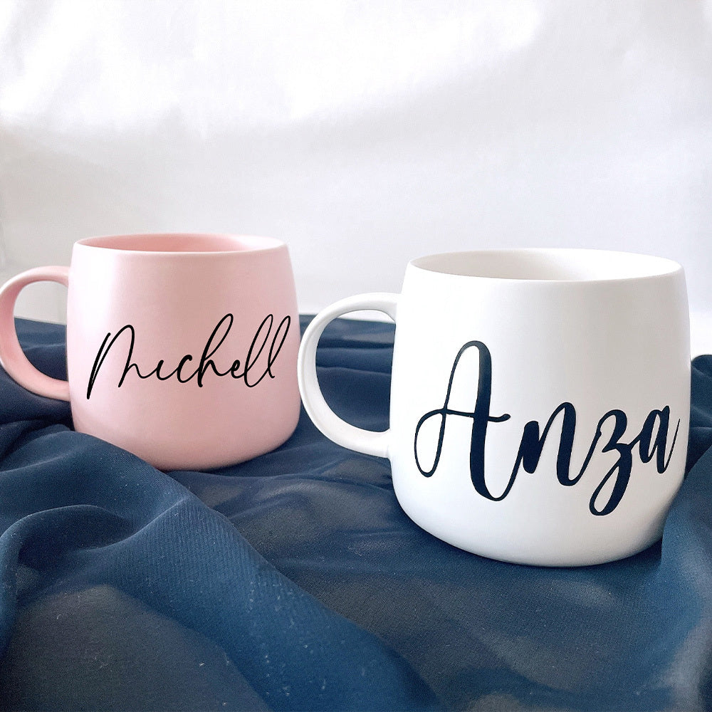 Customizable Ceramic Mug Customizable Ceramic Coffee Mug, Insulated & Reusable | Personalized with Name, Perfect for Thanksgiving, Bride & Bachelorette, Holiday & Birthday Gifts, Hand Wash Only, Kitchen & Dining Decor