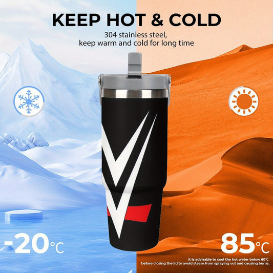 1pc 30oz Black and Red \