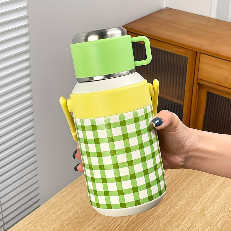 1pc Stainless Steel Insulated Beverage Bottle 800ML Large Capacity - Space-Themed Portable Drink Flask for Outdoor Travel, Picnic, Camping, Hiking - Multipurpose, No Electricity Needed, Ideal for Christmas, Halloween, Easter, Hanukkah