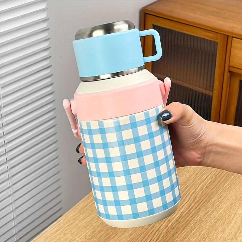 1pc Stainless Steel Insulated Beverage Bottle 800ML Large Capacity - Space-Themed Portable Drink Flask for Outdoor Travel, Picnic, Camping, Hiking - Multipurpose, No Electricity Needed, Ideal for Christmas, Halloween, Easter, Hanukkah