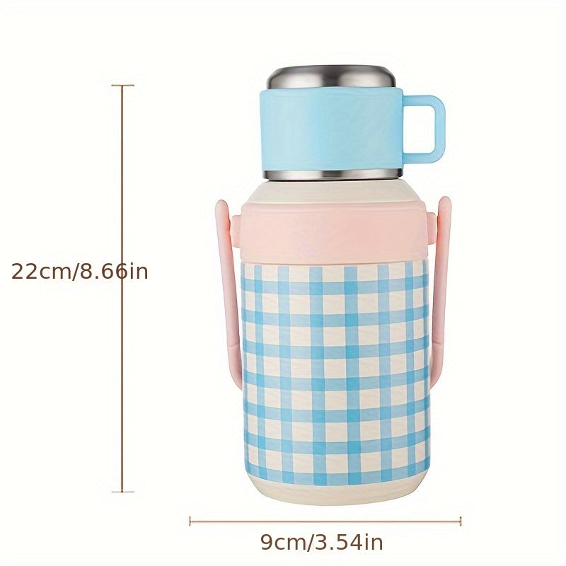 1pc Stainless Steel Insulated Beverage Bottle 800ML Large Capacity - Space-Themed Portable Drink Flask for Outdoor Travel, Picnic, Camping, Hiking - Multipurpose, No Electricity Needed, Ideal for Christmas, Halloween, Easter, Hanukkah