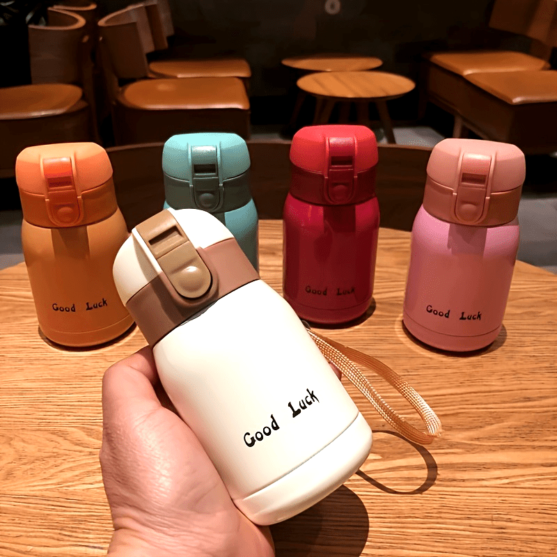 1pc Durable Insulated Vacuum Flask - Compact, Leak-Proof, Stylish, Stainless Steel Construction - Perfect for Hot and Cold Drinks on-the-go