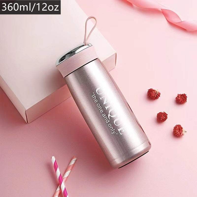 1pc Vacuum Flask Insulation Vacuum Bottle Small Travel Bottle Cute 304 Stainless Steel Student Ladies Tea Coffee Water Bottle Cup