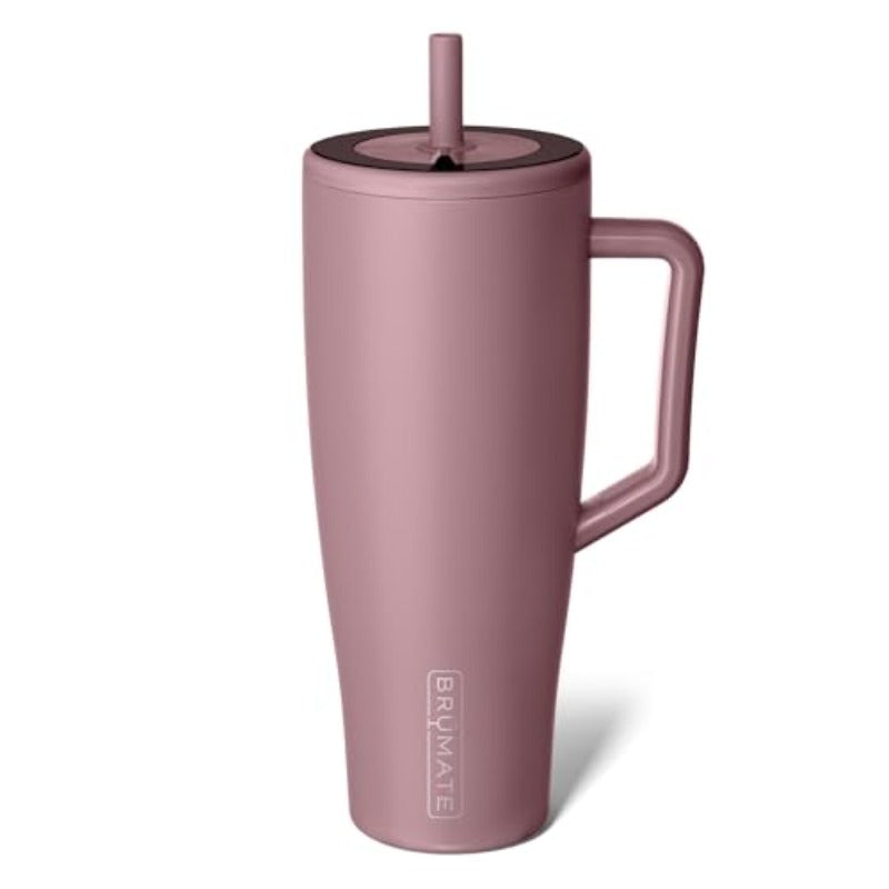 Era 40 oz Tumbler with Handle and Straw 100% Leakproof Insulated Tumbler with Lid and Straw Made of Stainless Steel Cup Holder Friendly Base 40oz Rose Taupe