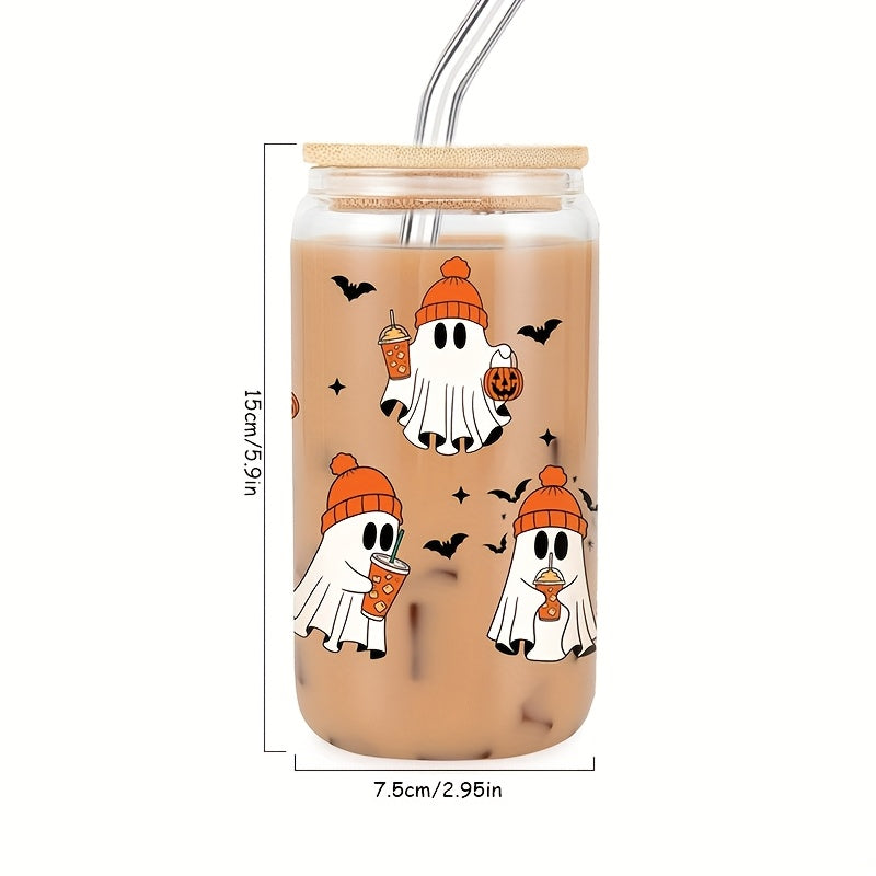 1\u002F2pcs 16oz Cup, Cute Halloween Cup - Halloween Birthday Gifts, Boo Basket Stuffers for Women