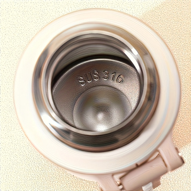 20.29oz Insulated Flask with Coffee Cup Lid & Handle - Ideal for Hot & Cold Beverages, Perfect for Outdoor Activities & Travel, Reusable, Hand-Wash Only, Travel Coffee Mug Insulated