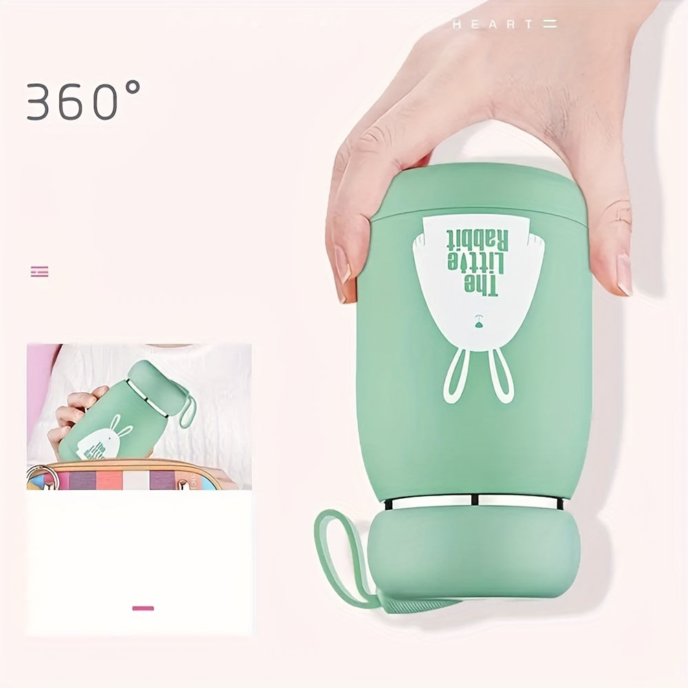 1pc, Adorable Bunny Rabbit Insulated Vacuum Flask - 320ml\u002F10.82oz Thermal Water Bottle for Hot and Cold Drinks - Cute Kawaii Travel Cup for Summer and Winter - Perfect Gift for Friends and Family
