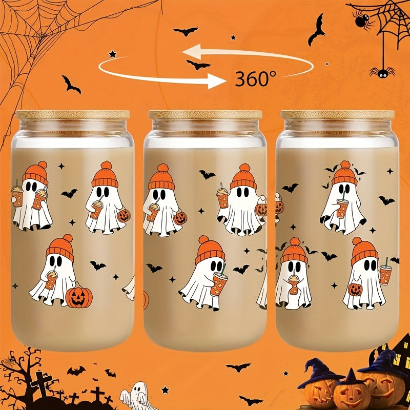 1\u002F2pcs 16oz Cup, Cute Halloween Cup - Halloween Birthday Gifts, Boo Basket Stuffers for Women