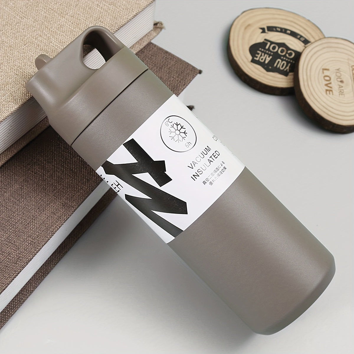 Stainless Steel Vacuum Insulated Flask with Straw - Leakproof, Reusable, Perfect for Outdoor & Everyday Use - Ideal Christmas Gift