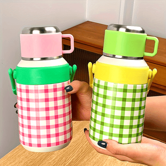 1pc Stainless Steel Insulated Beverage Bottle 800ML Large Capacity - Space-Themed Portable Drink Flask for Outdoor Travel, Picnic, Camping, Hiking - Multipurpose, No Electricity Needed, Ideal for Christmas, Halloween, Easter, Hanukkah