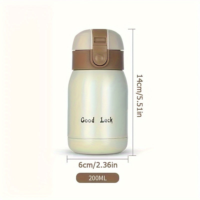 1pc Durable Insulated Vacuum Flask - Compact, Leak-Proof, Stylish, Stainless Steel Construction - Perfect for Hot and Cold Drinks on-the-go