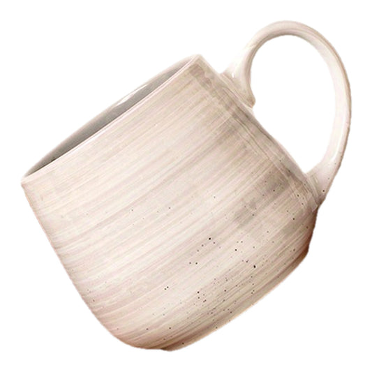 6pcs Hand-Painted Gray Ceramic Mug Sesame Dot Design Coffee Cup Milk Cup Water Cup Breakfast Oatmeal Cup, Holiday Gift 16.23oz\u002F380ml