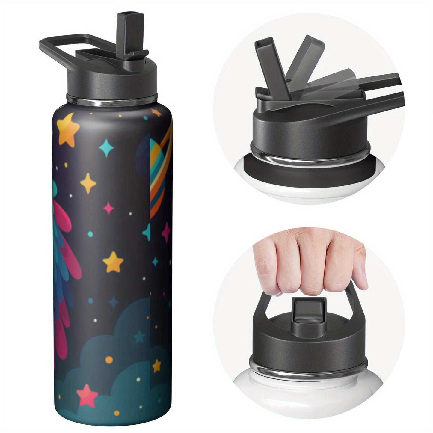 This 40-Ounce Space Flask Is Designed to Be Leak-Proof And Is Constructed from Double-Layer Stainless Steel