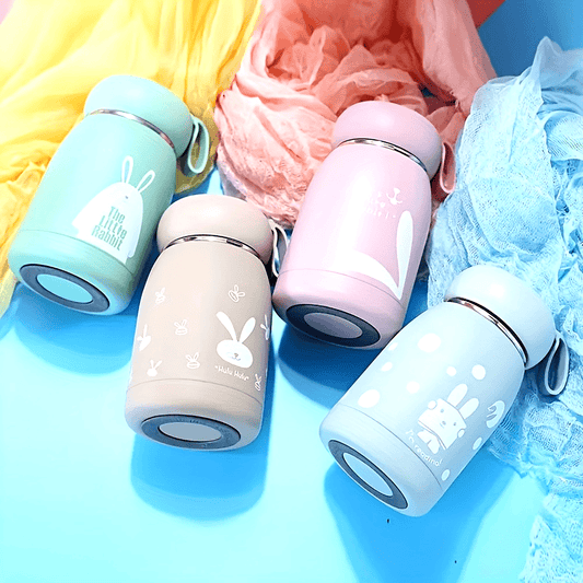 1pc, Adorable Bunny Rabbit Insulated Vacuum Flask - 320ml\u002F10.82oz Thermal Water Bottle for Hot and Cold Drinks - Cute Kawaii Travel Cup for Summer and Winter - Perfect Gift for Friends and Family