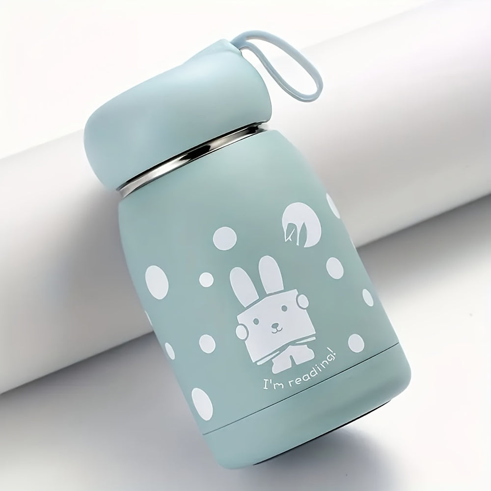 1pc, Adorable Bunny Rabbit Insulated Vacuum Flask - 320ml\u002F10.82oz Thermal Water Bottle for Hot and Cold Drinks - Cute Kawaii Travel Cup for Summer and Winter - Perfect Gift for Friends and Family