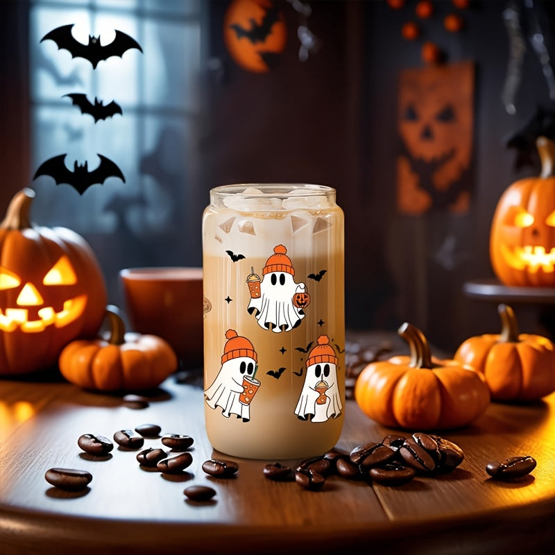 1\u002F2pcs 16oz Cup, Cute Halloween Cup - Halloween Birthday Gifts, Boo Basket Stuffers for Women