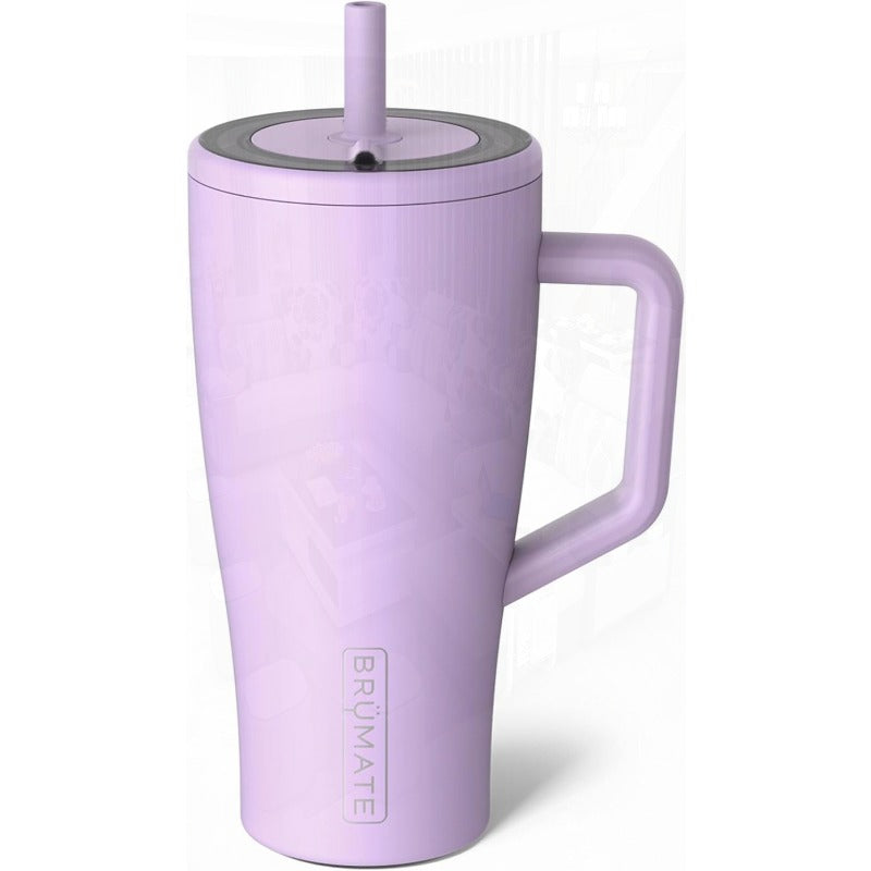 Era 30 oz Tumbler with Handle and Straw 100% Leakproof Insulated Tumbler with Lid and Straw Made of Stainless Steel Cup Holder Friendly Base 30oz Lavender