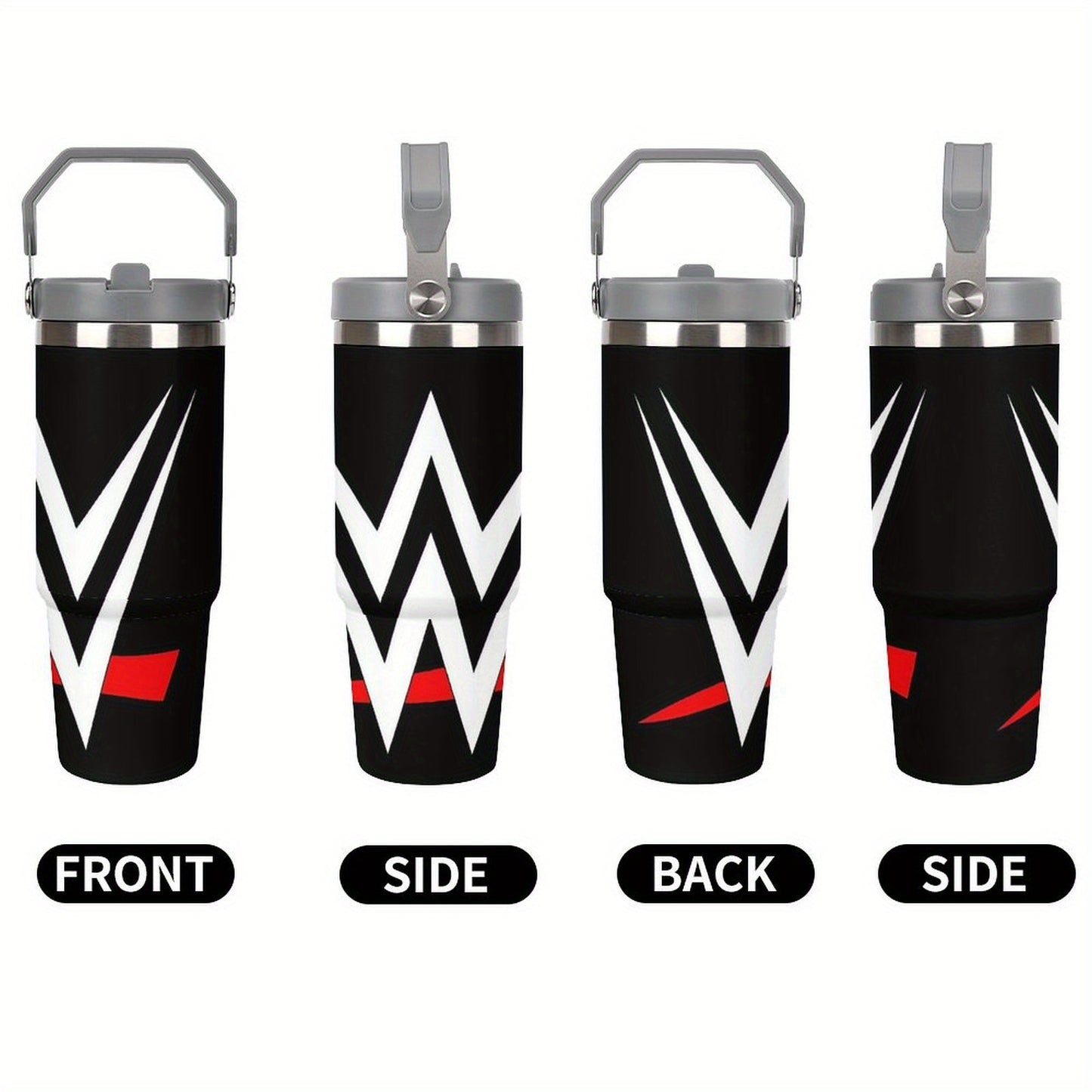 1pc 30oz Black and Red \