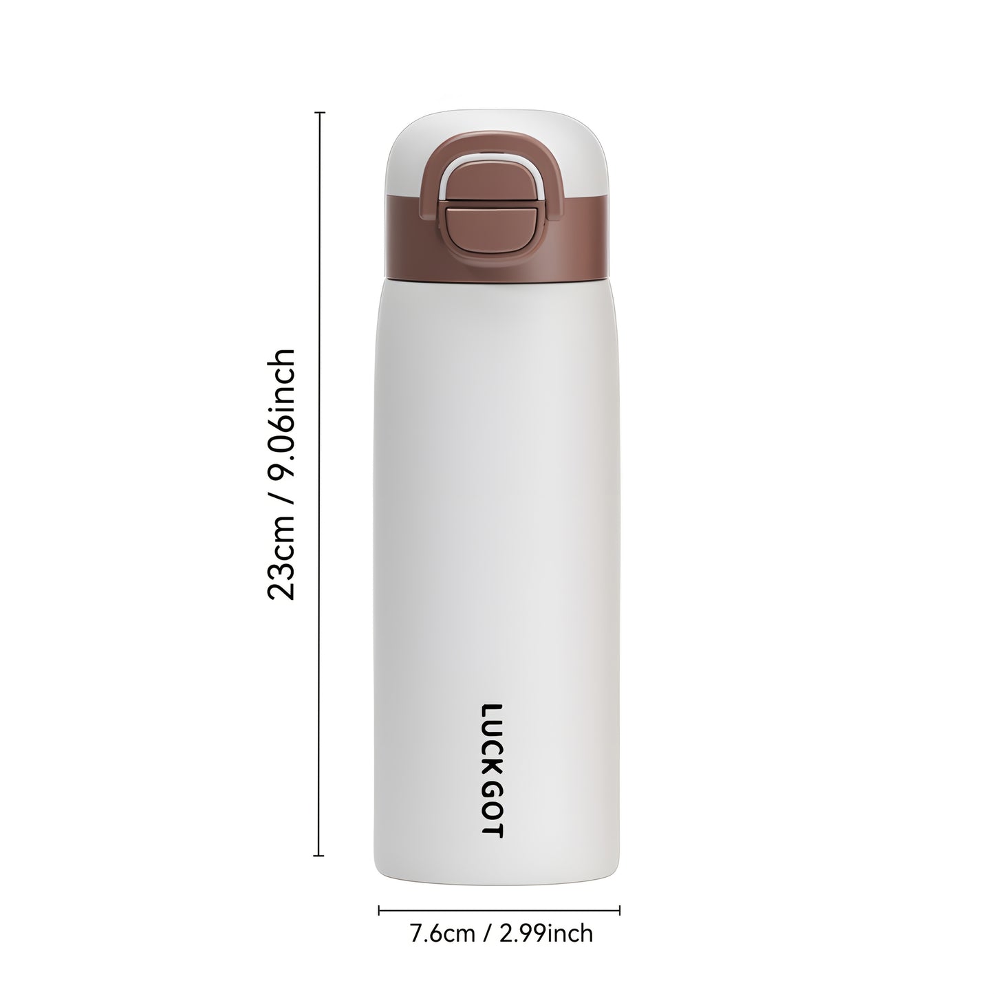 17oz (approx. 500ml) insulated flask Stainless steel hot coffee travel mug Double beverage lid with flip-top lid for hot and cold drinks