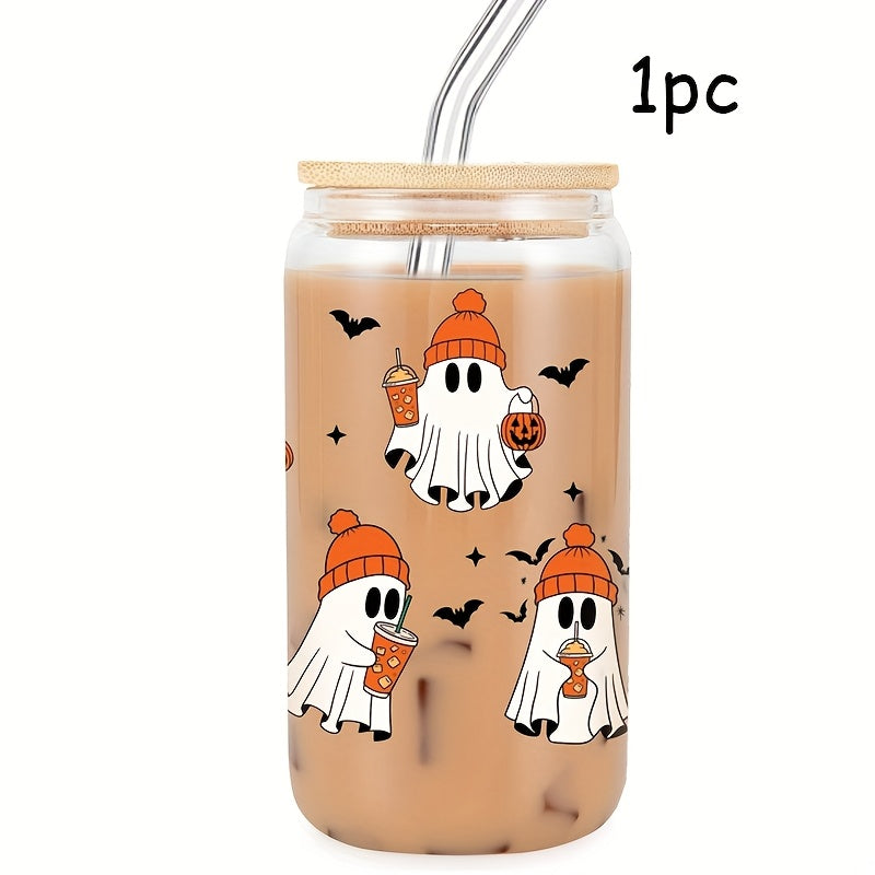 1\u002F2pcs 16oz Cup, Cute Halloween Cup - Halloween Birthday Gifts, Boo Basket Stuffers for Women