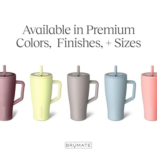 Era 40 oz Tumbler with Handle and Straw 100% Leakproof Insulated Tumbler with Lid and Straw Made of Stainless Steel Cup Holder Friendly Base 40oz Rose Taupe