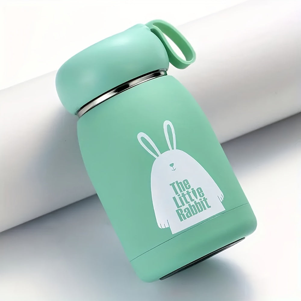 1pc, Adorable Bunny Rabbit Insulated Vacuum Flask - 320ml\u002F10.82oz Thermal Water Bottle for Hot and Cold Drinks - Cute Kawaii Travel Cup for Summer and Winter - Perfect Gift for Friends and Family
