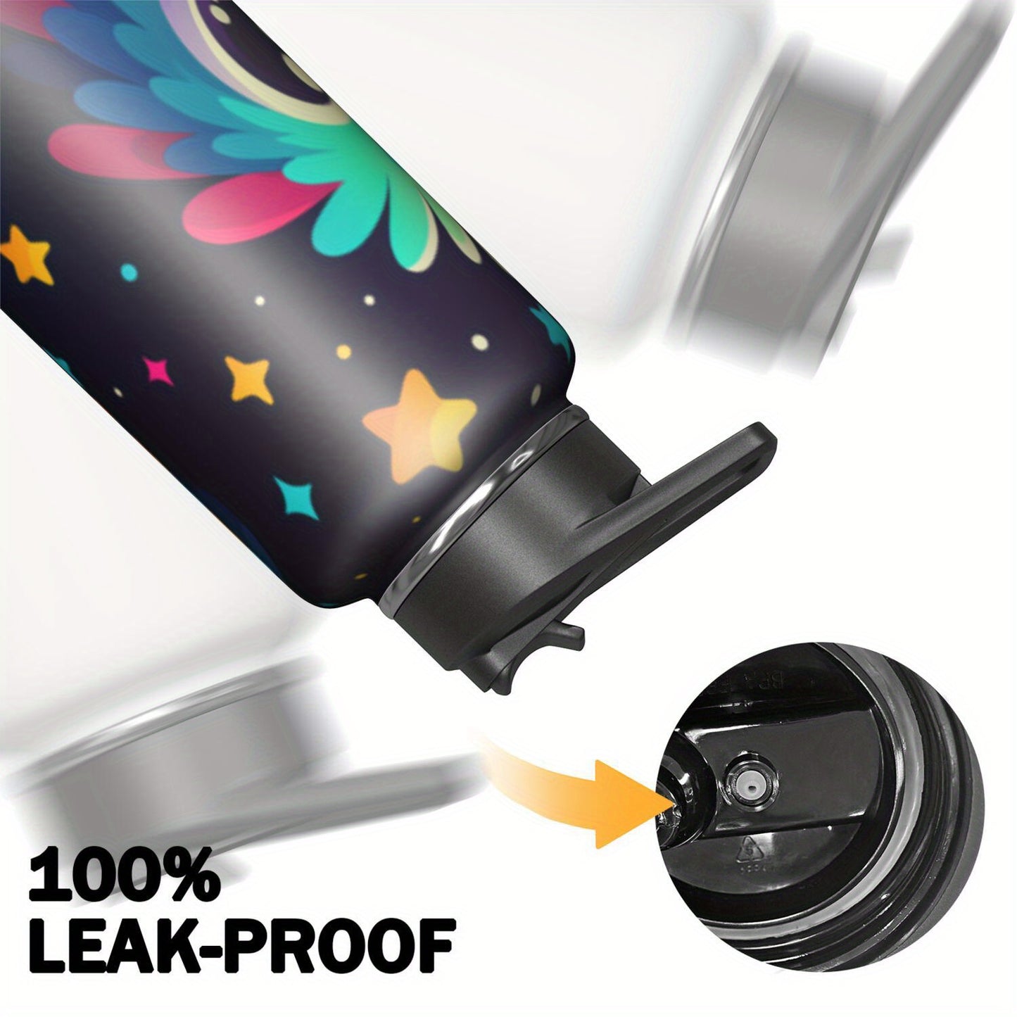 This 40-Ounce Space Flask Is Designed to Be Leak-Proof And Is Constructed from Double-Layer Stainless Steel