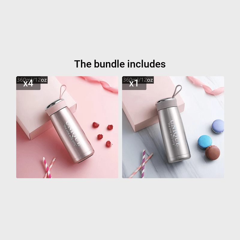 1pc Vacuum Flask Insulation Vacuum Bottle Small Travel Bottle Cute 304 Stainless Steel Student Ladies Tea Coffee Water Bottle Cup