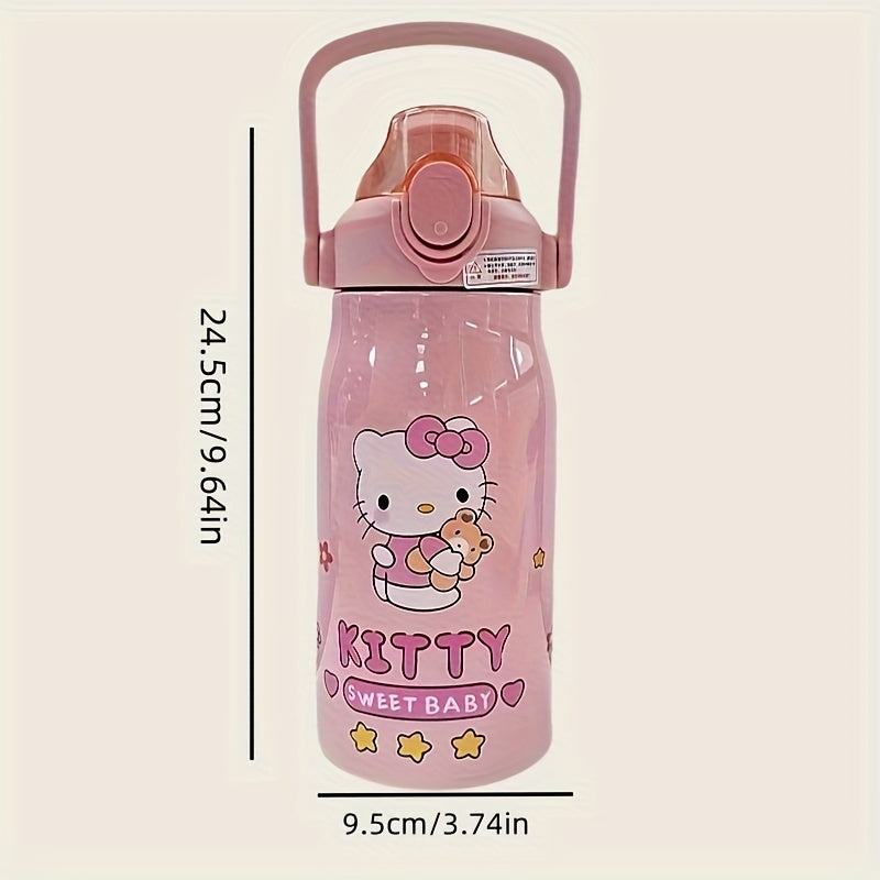 1pc Sanrio cartoon design large-capacity vacuum flask, convenient design and lovely vacuum flask with various choices
